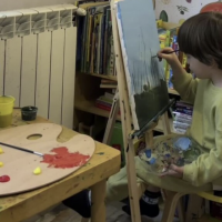 This 3 year old artist will lighten up your day