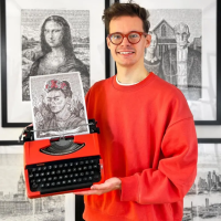 London Artist And His Unique Typewriter Art