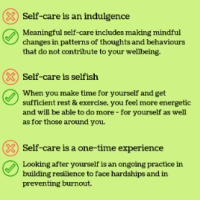 Self-care that cultivates positive emotions.