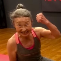 Astonishing 91 year old fitness trainer