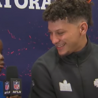 Young sports reporter asks the hard questions