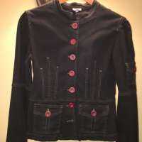 Black Jacket with Red Buttons