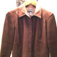 Faux Brown Suede Jacket