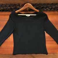 Vintage black evening cocktail blouse