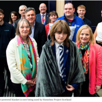 Girl Invents Solar-Powered Blanket For Homeless