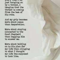 To hold on 