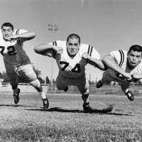 Football Players Roar In Practice