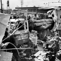 Big Truck Batters Gas Station, Cars